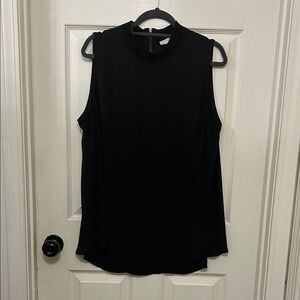 LOFT Black Sleeveless Blouse